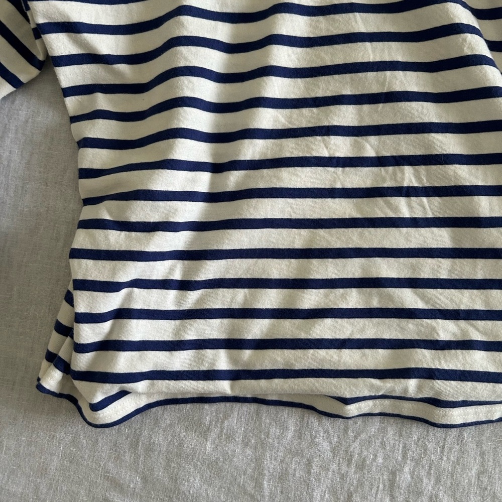 Saint James for J Crew Navy and White Striped Top - Picture 5 of 5